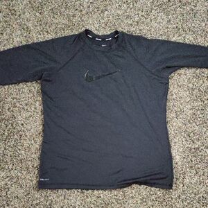 Nike Black Performance Long Sleeve Tee Dri -Fit